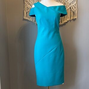 Ted Baker London Aqua One Shoulder Dress